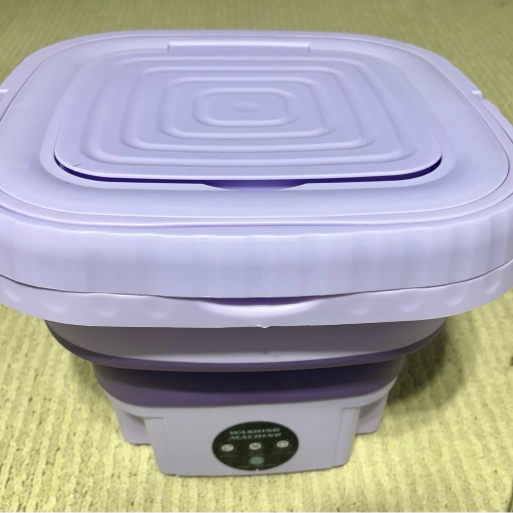 Collapsible Purple Portable Washing Machine